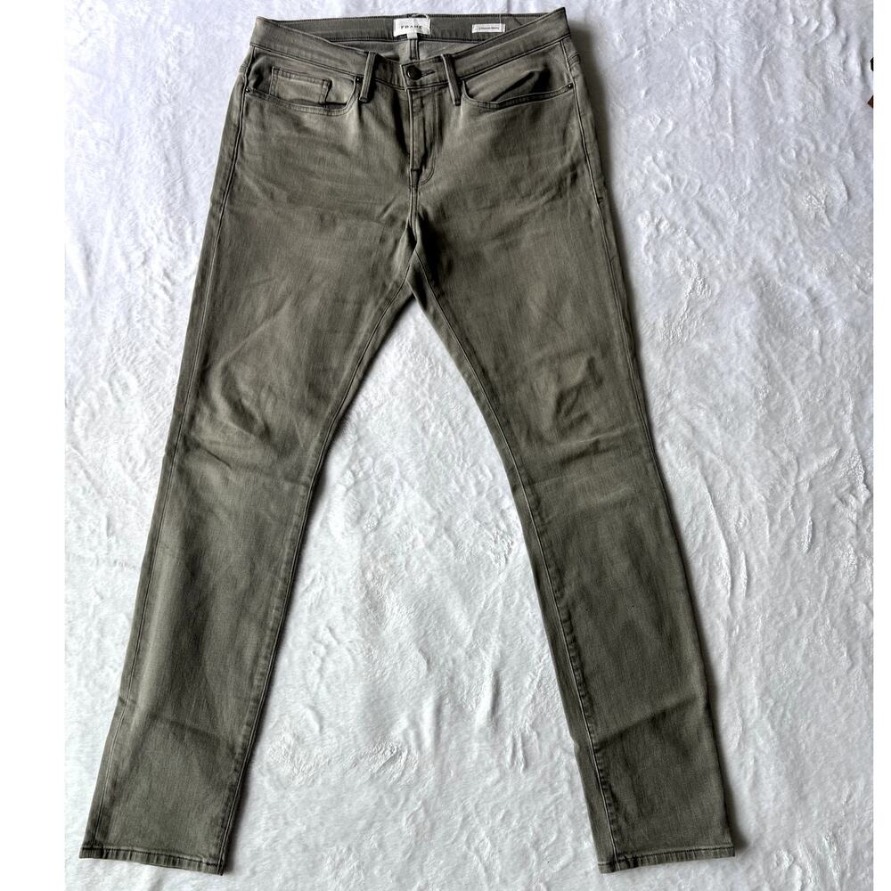 FRAME L’Homme Skinny Jeans Washed Gray Denim 32